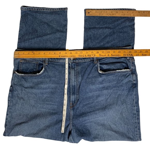 Reformation Liza High Straight Jeans Tag 24 Blue High-Rise W45xL40 Denim - Picture 6 of 12